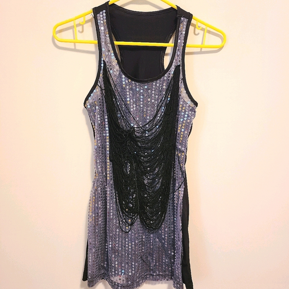 Sequin tank top